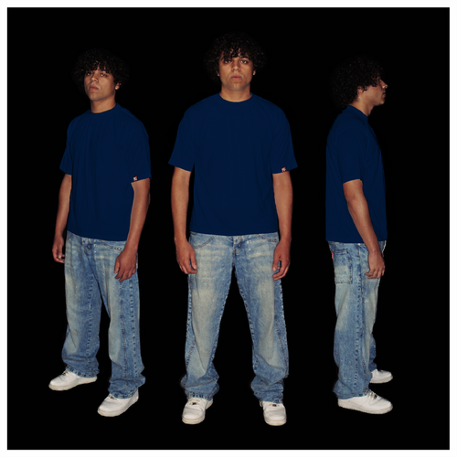 BOX TEE - Atlantic Blue