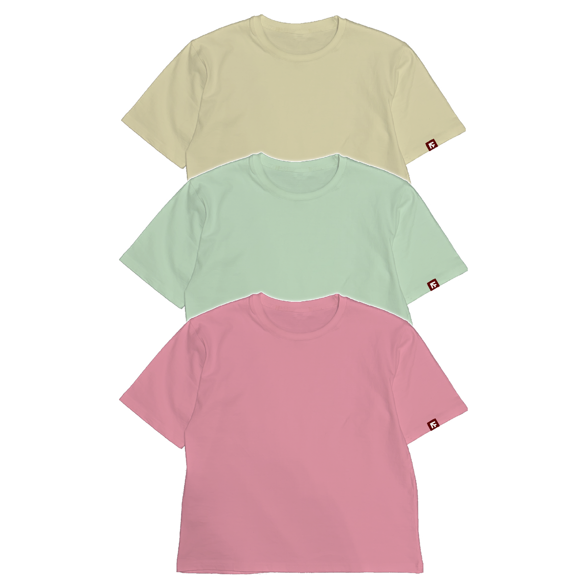 BOX TEE - Spring Pastel 3-Pack
