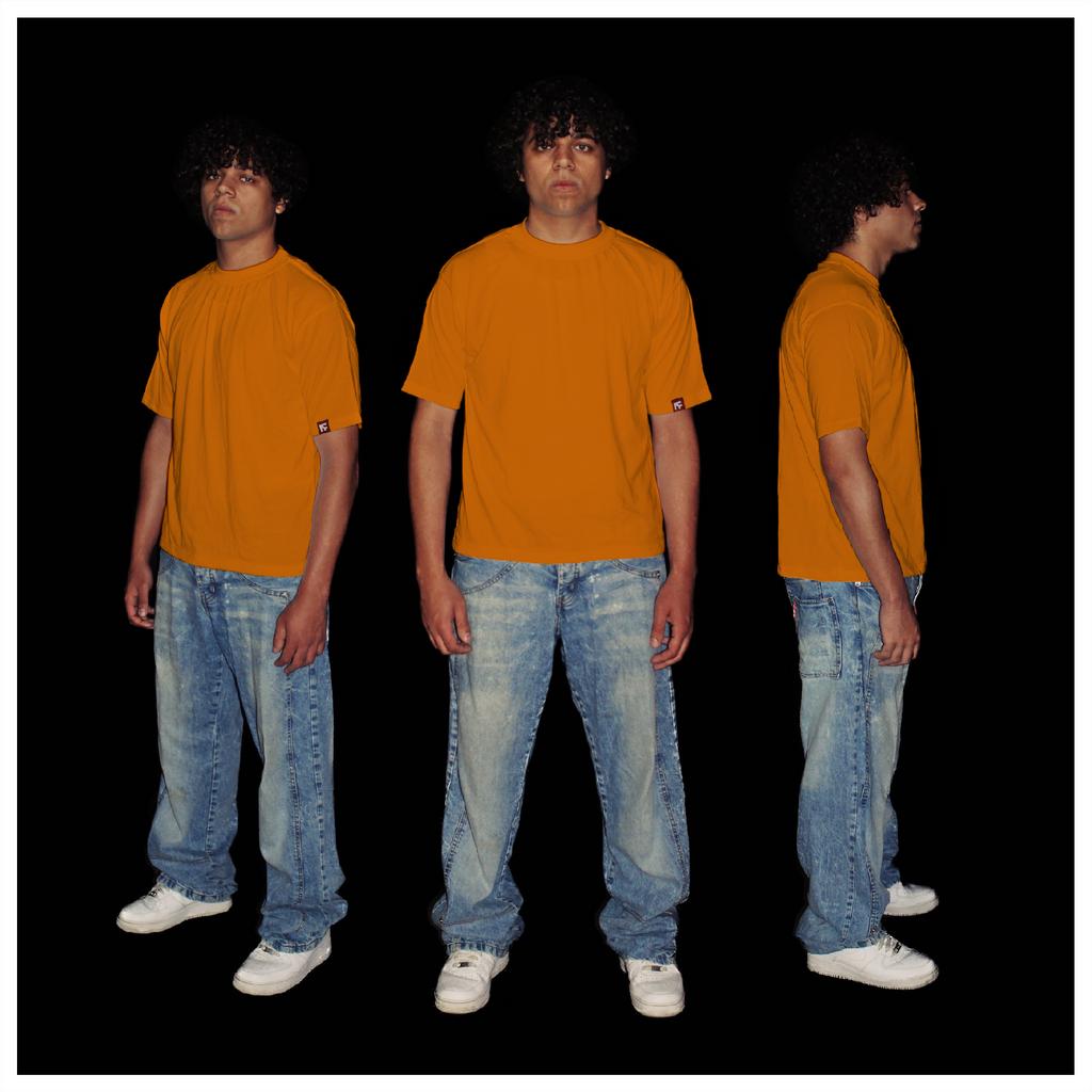 BOX TEE - Honeycomb Orange
