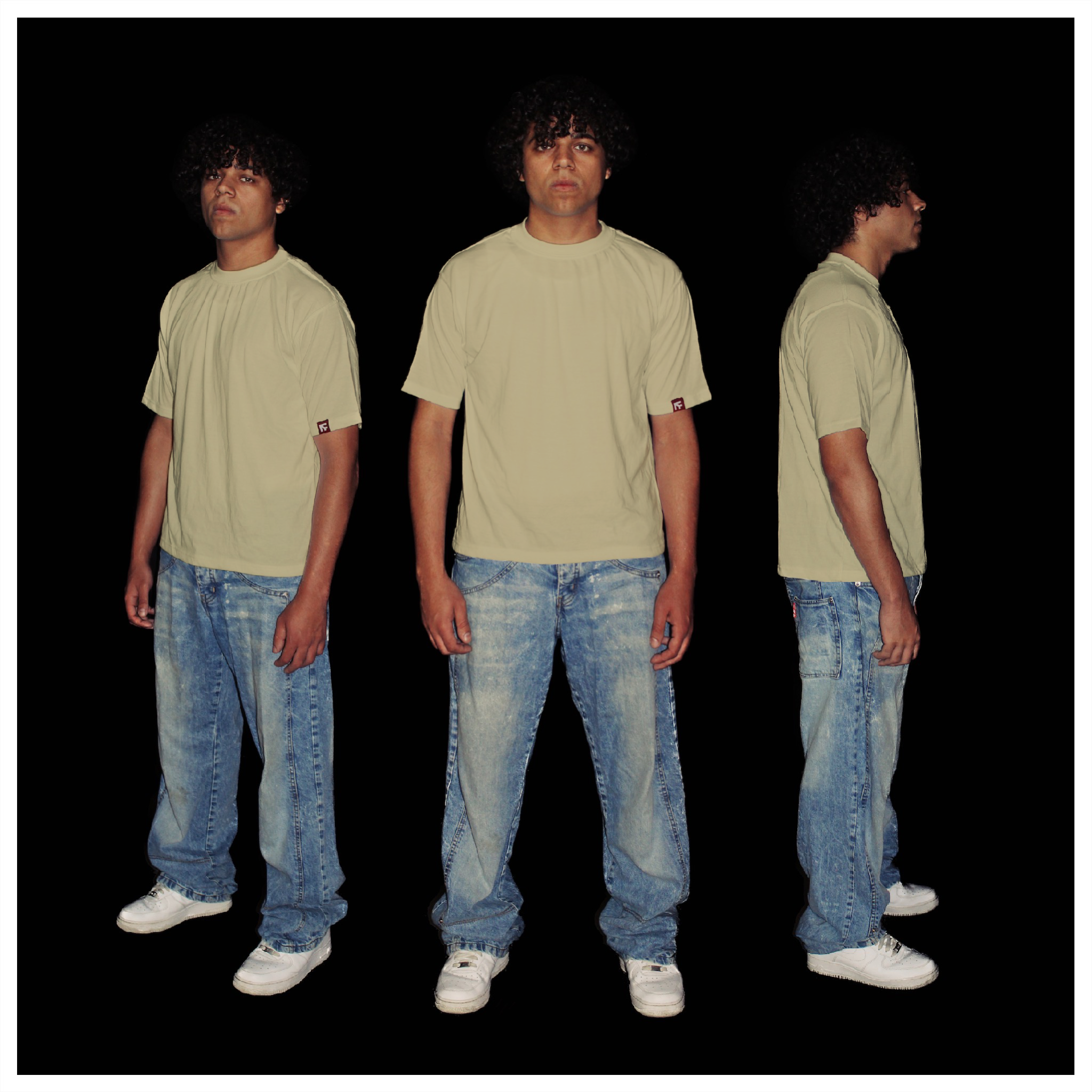 BOX TEE - Shell Beige