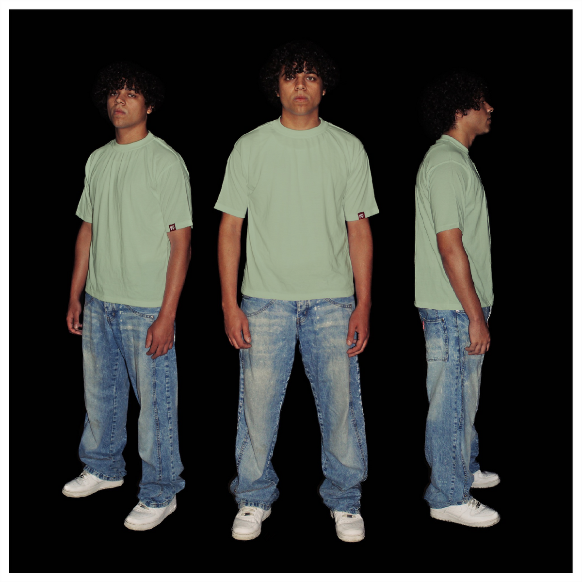 BOX TEE - Aurora Green