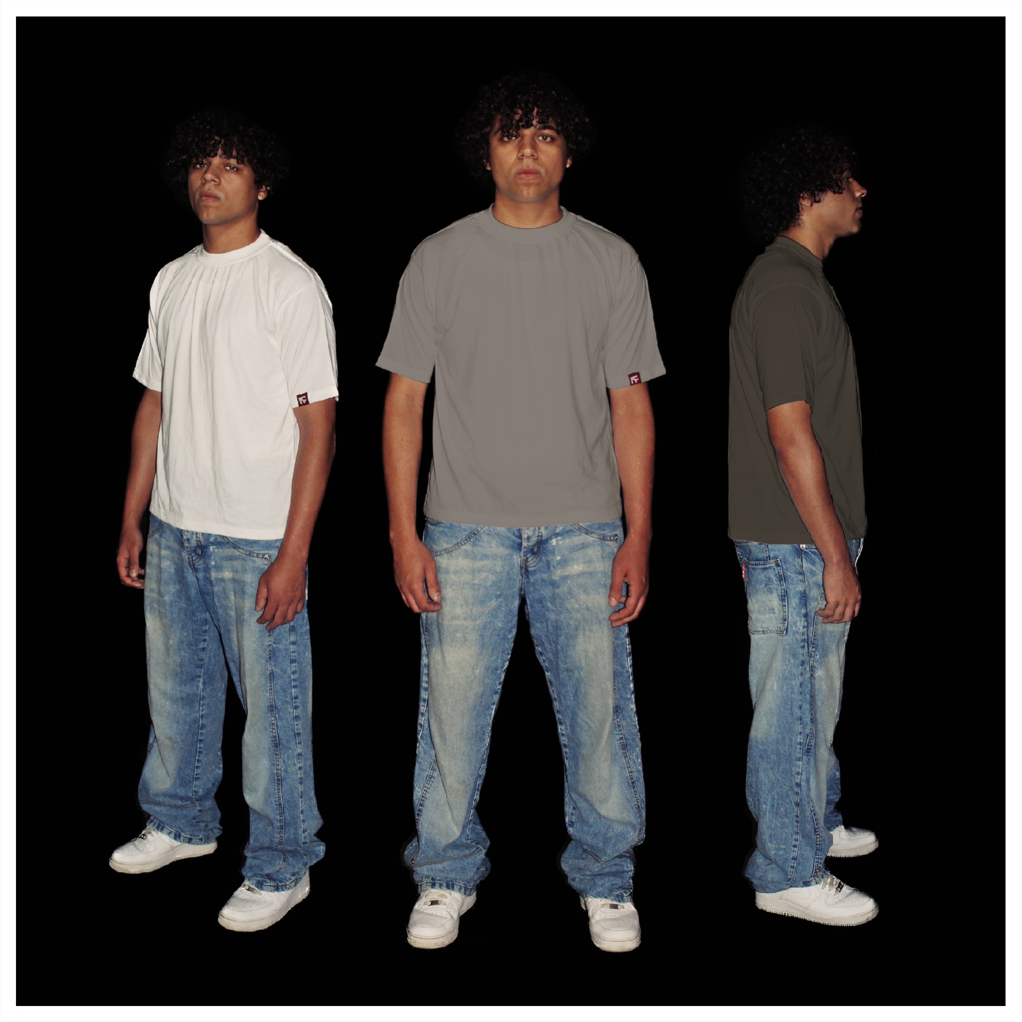 BOX TEE - Greyscale 4-Pack