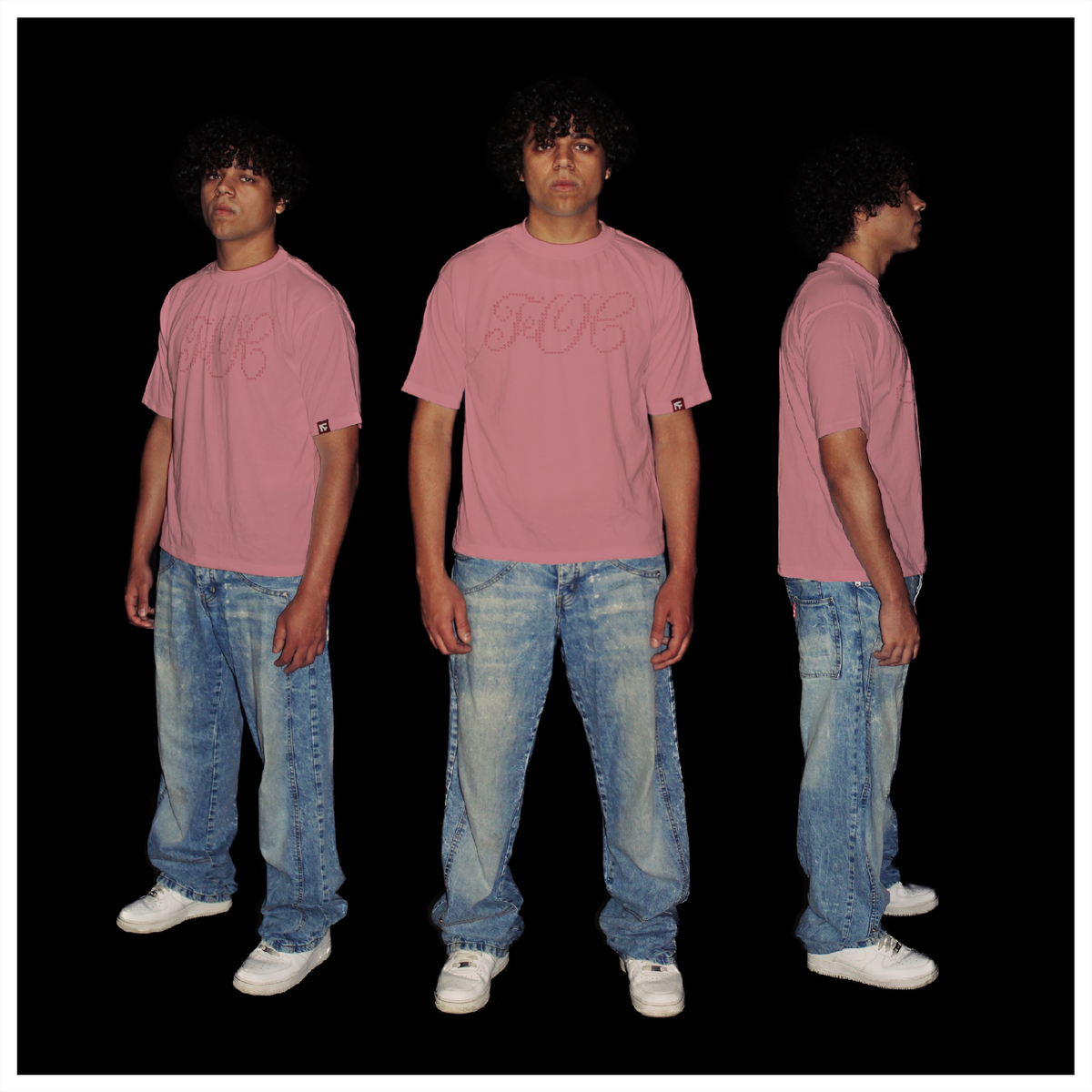 FOC Mosiac TEE - Wild Rose Pink