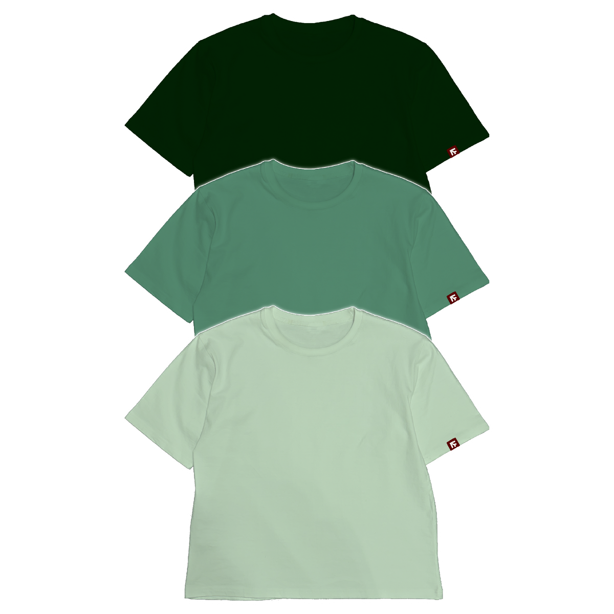 BOX TEE - Foliage Green 3-Pack