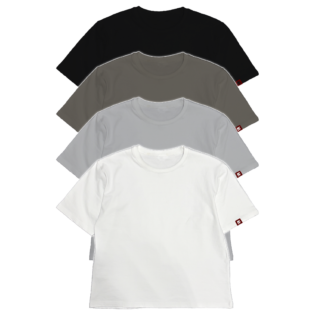 BOX TEE - Greyscale 4-Pack