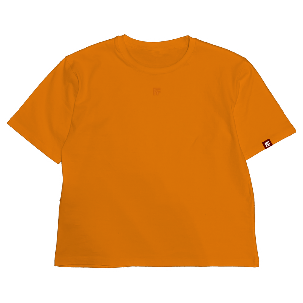 BOX TEE - Honeycomb Orange (Embroidered Chest)