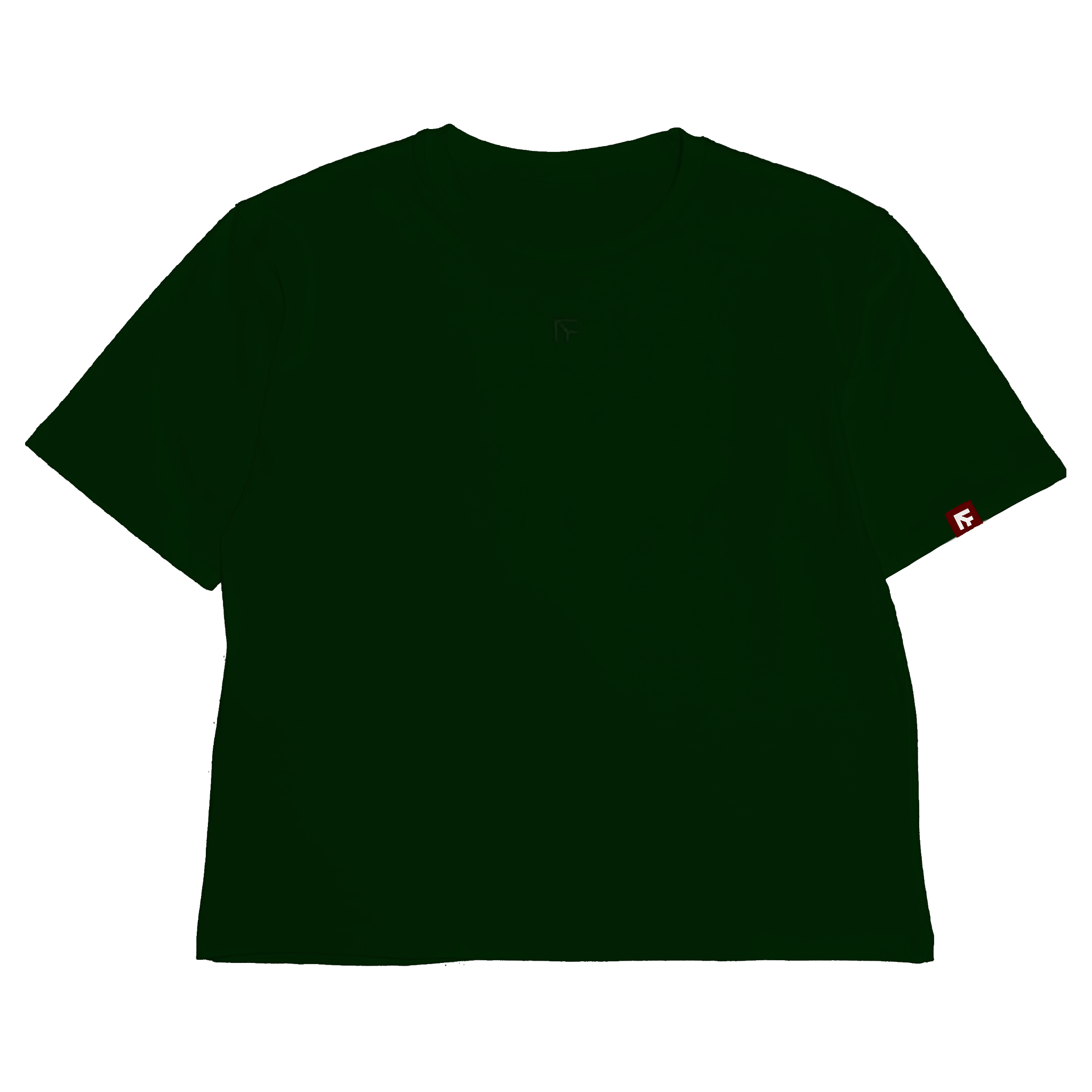 BOX TEE - Evergreen Green (Embroidered Chest)