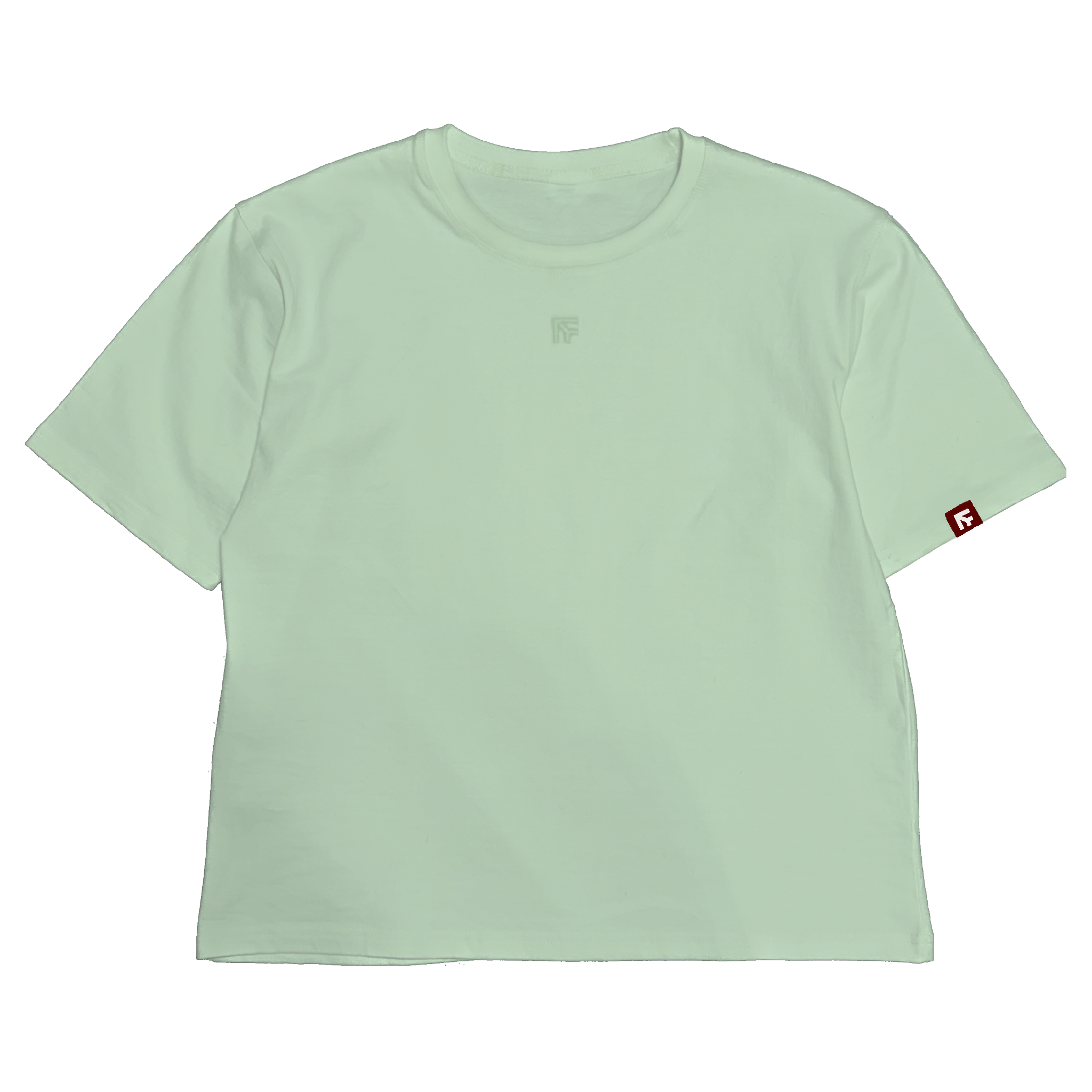 BOX TEE - Aurora Green (Embroidered Chest)