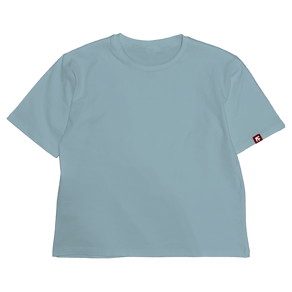 BOX TEE - Arctic Blue