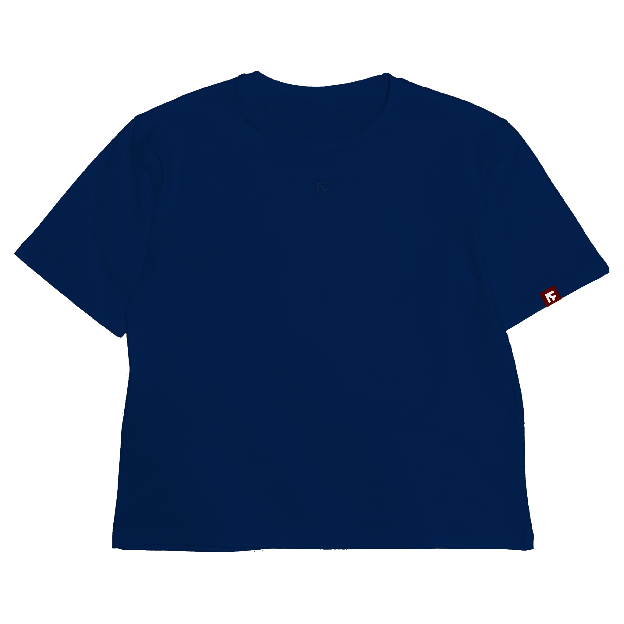 BOX TEE - Atlantic Blue (Embroidered Chest)