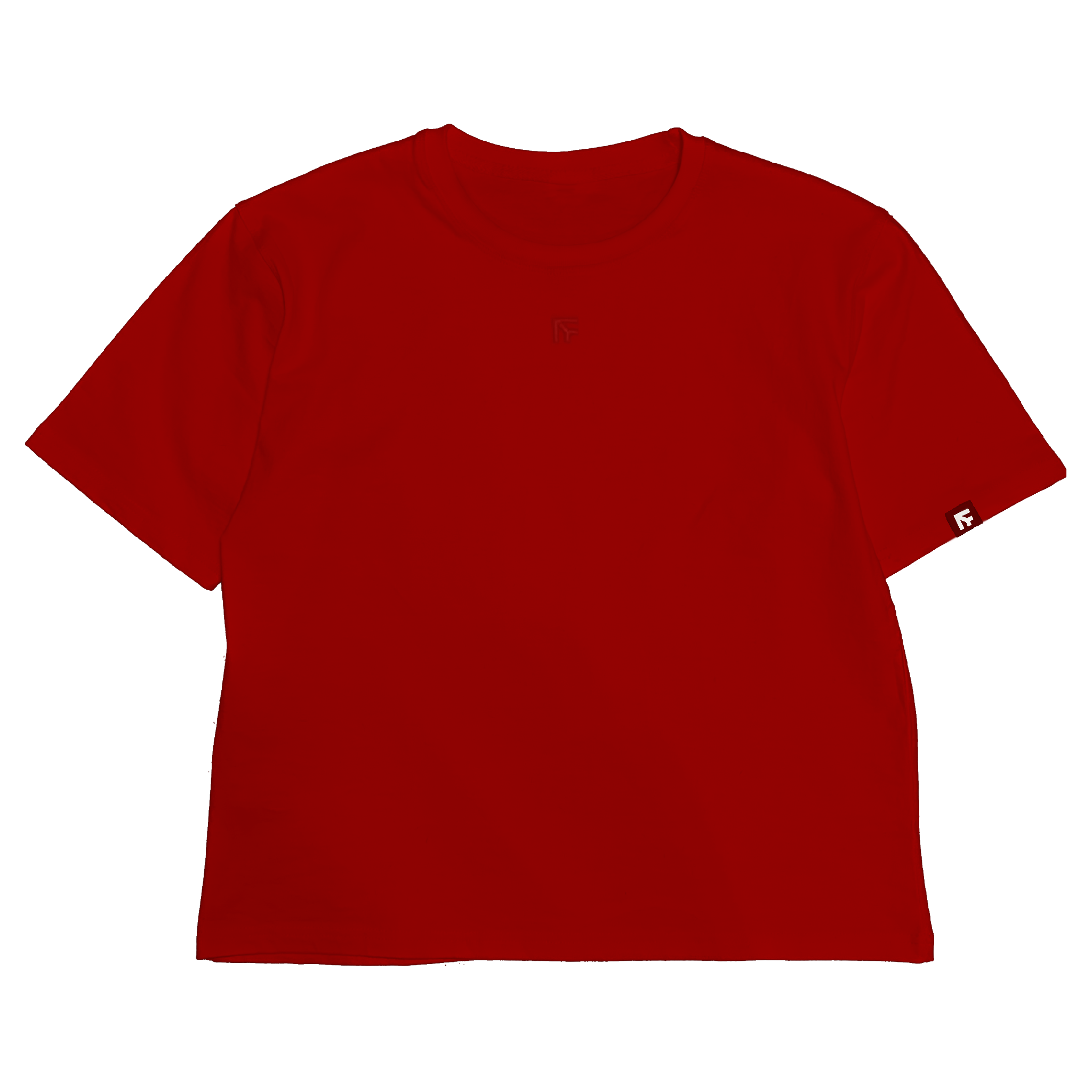 BOX TEE - Maple Red (Embroidered Chest)