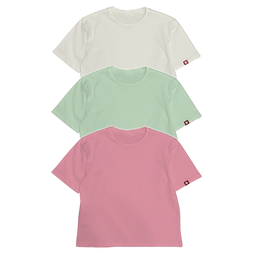 BOX TEE - Spring Pastel 3-Pack