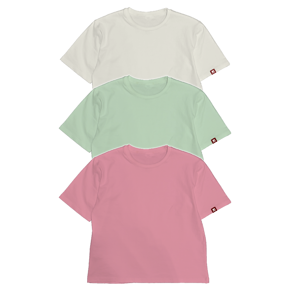 BOX TEE - Spring Pastel 3-Pack
